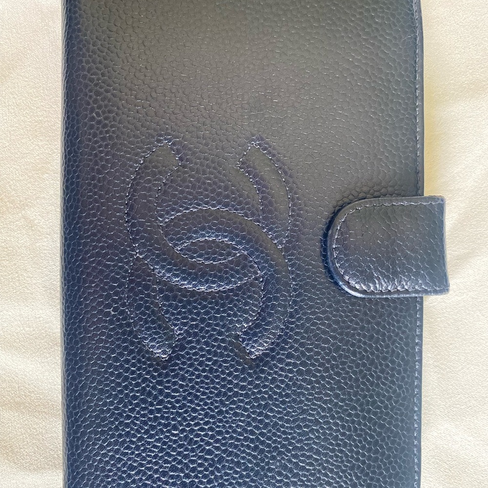 CHANEL Timeless long wallet with kiss lock coin pouch